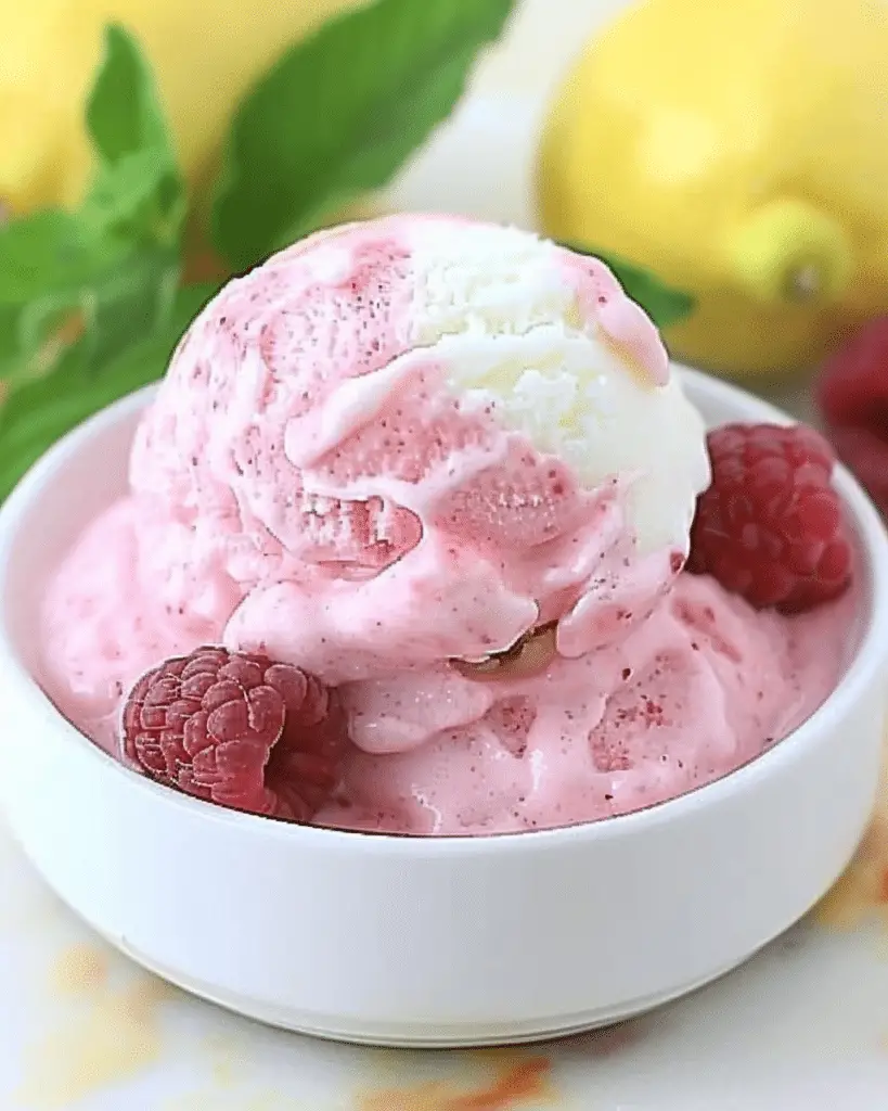 Raspberry Lemon Sorbet Twist