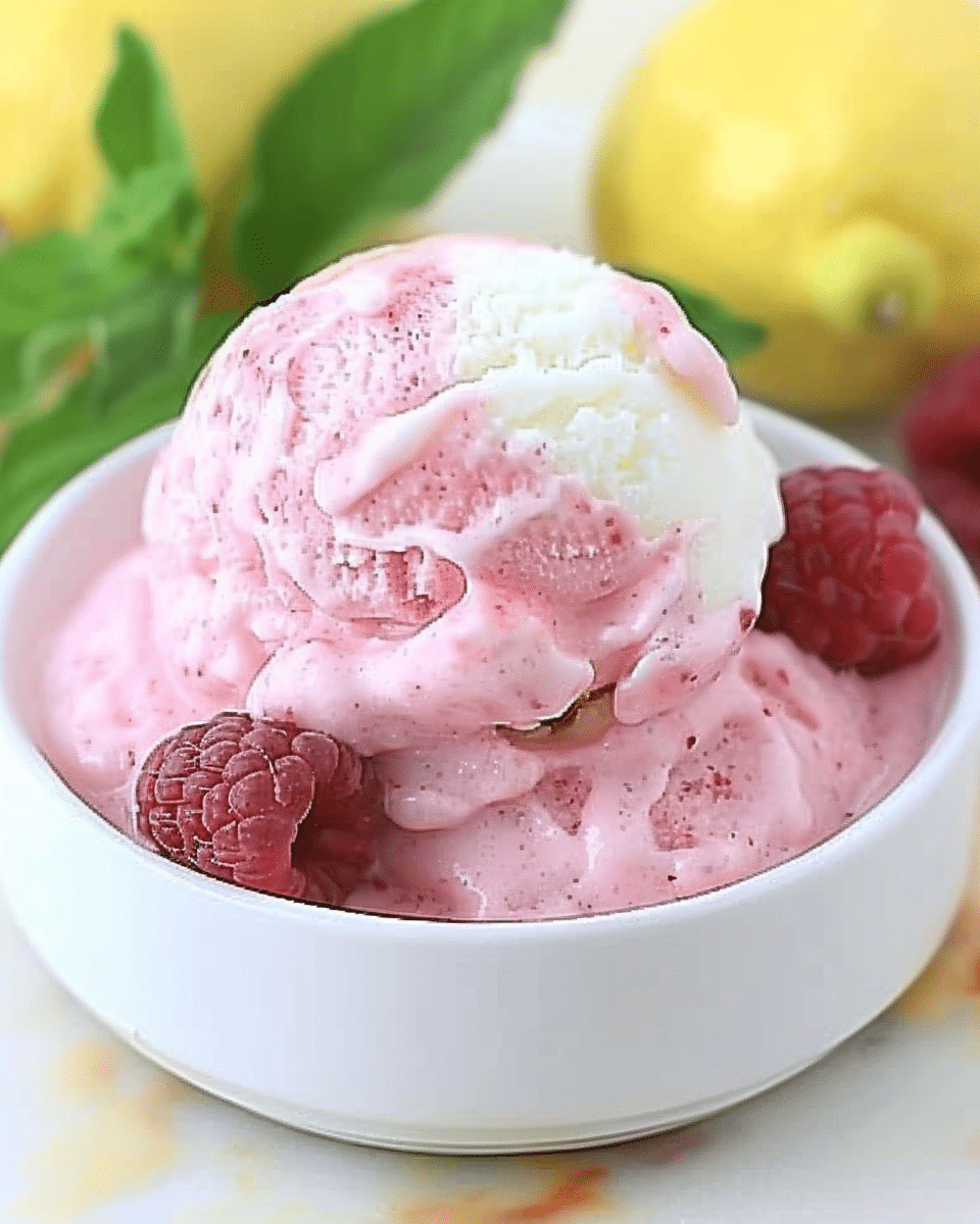 Raspberry Lemon Sorbet Twist