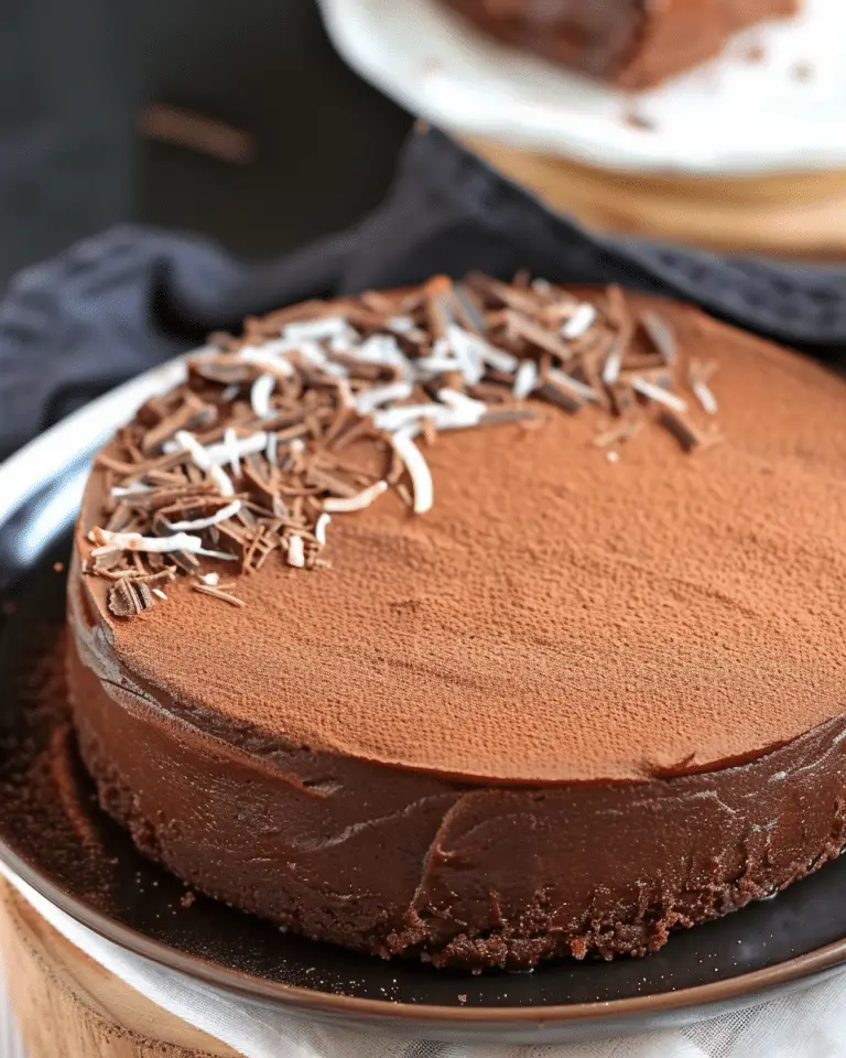 Raw Chocolate Cake with Date Syrup