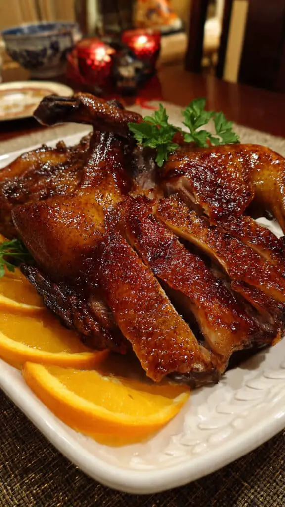Roast Duck with Orange, Soy and Ginger