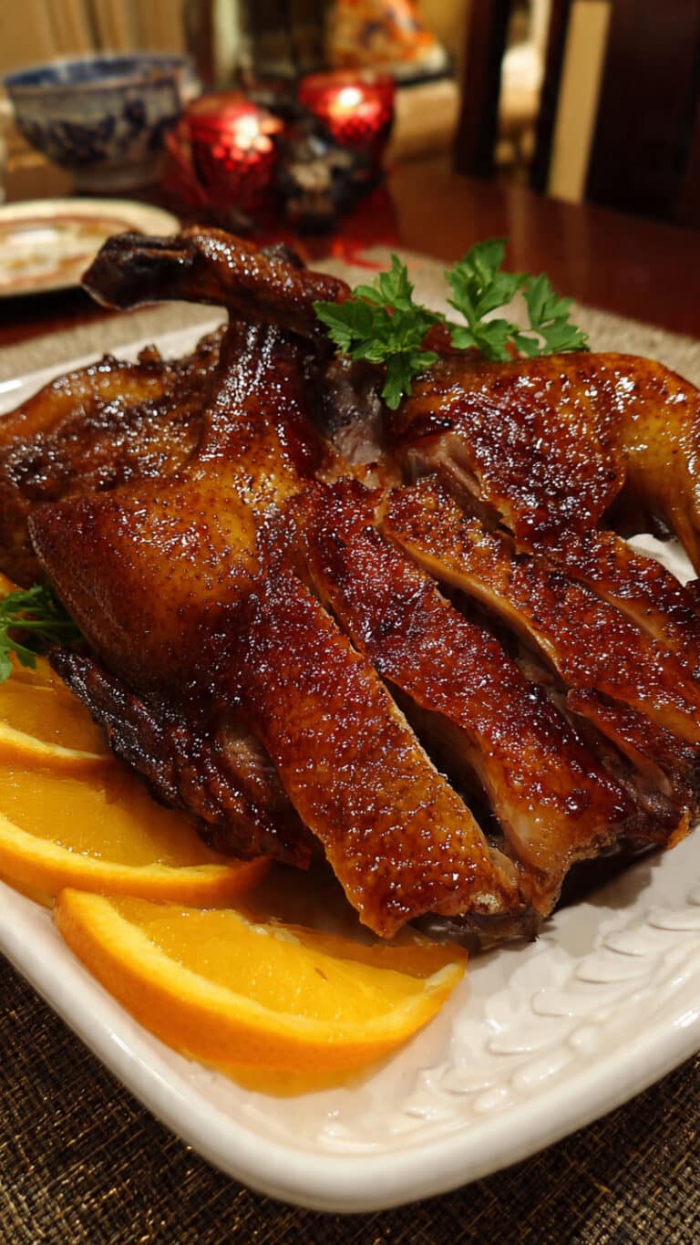 Roast Duck with Orange, Soy and Ginger