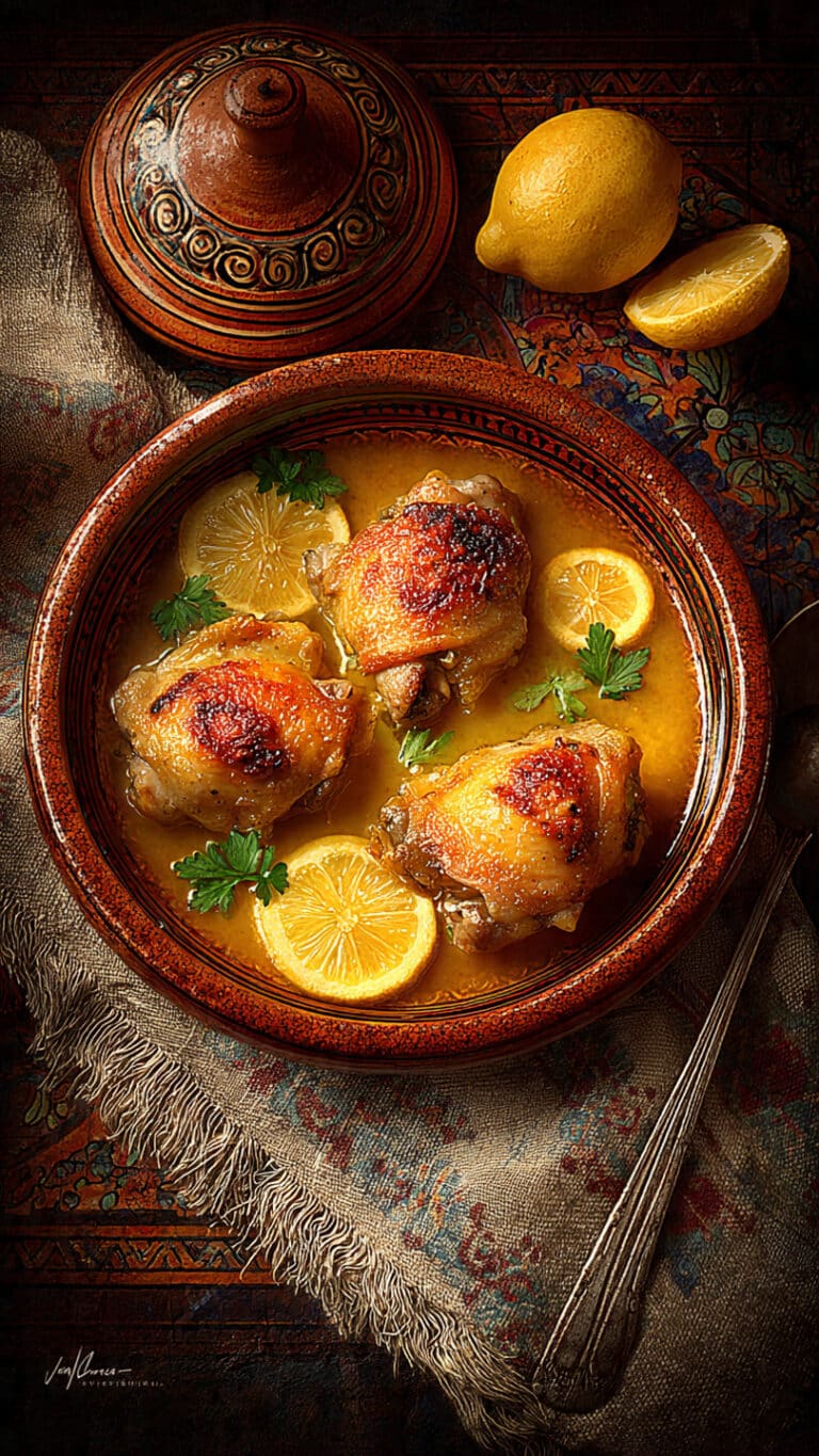 Saffron Chicken with Parsley and Lemon
