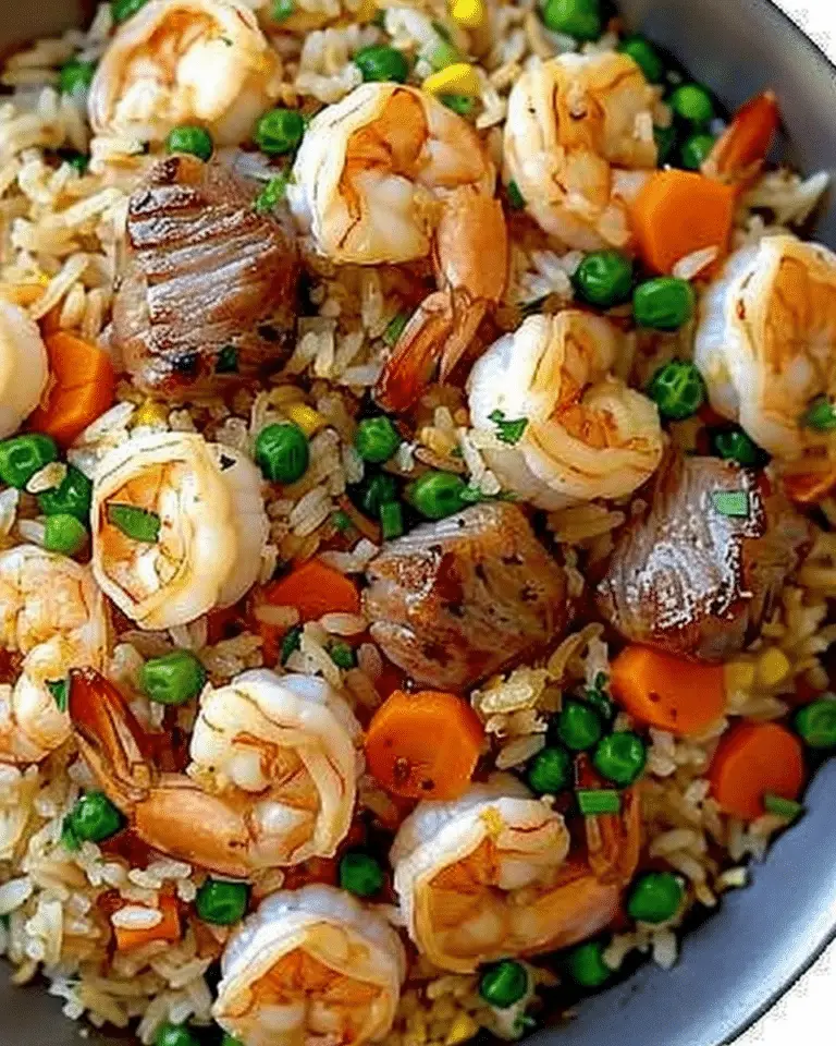 Shrimp Dirty Rice Skillet with Cajun Flavors