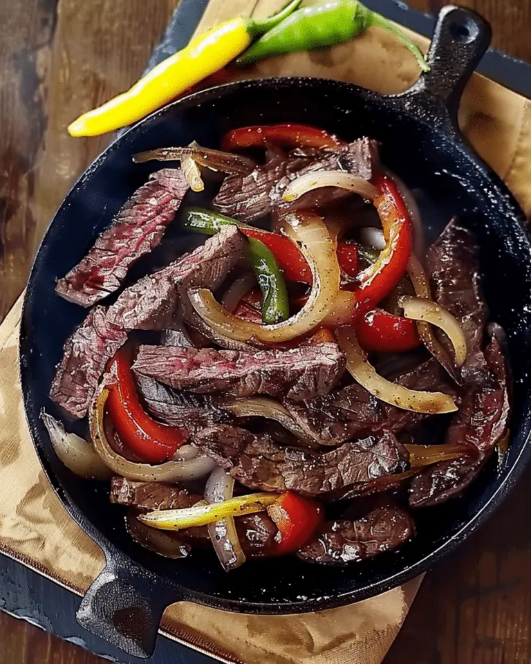 Sizzling Chinese Pepper Steak with Onions