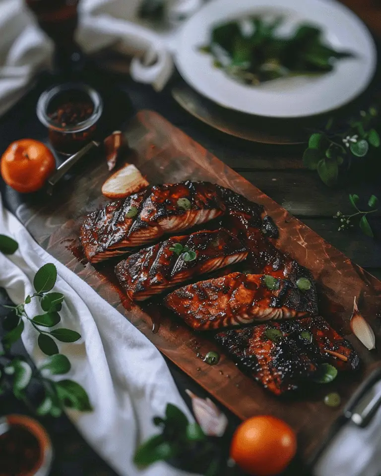 South Indian Tamarind Glazed Salmon