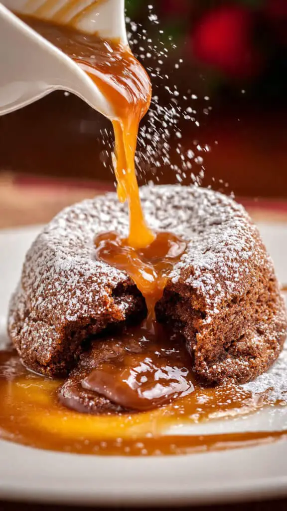 Spiced Caramel Chocolate Lava Cakes