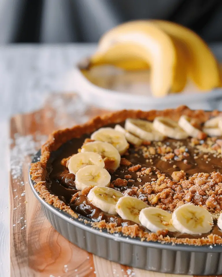 Tahini & Banana Brûlée Tart