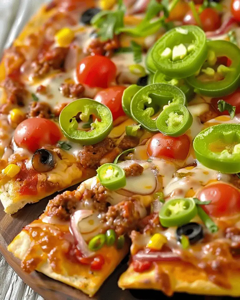 Taco Bell Style Mexican Pizza