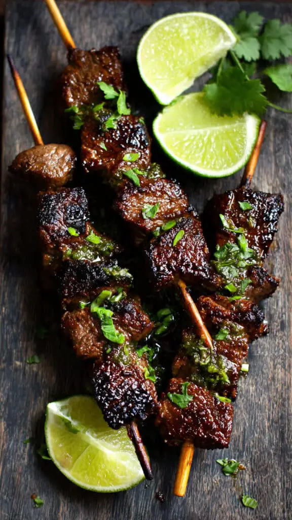 Tamarind Lime Beef Skewers