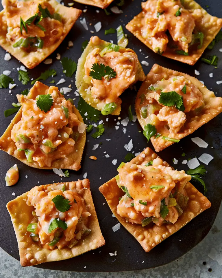 Thai Chicken Salad Wonton Cups