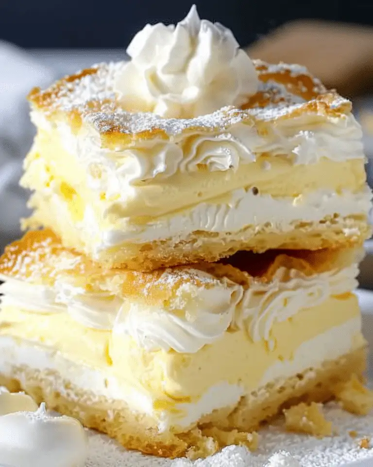 Vanilla Custard Cream Squares