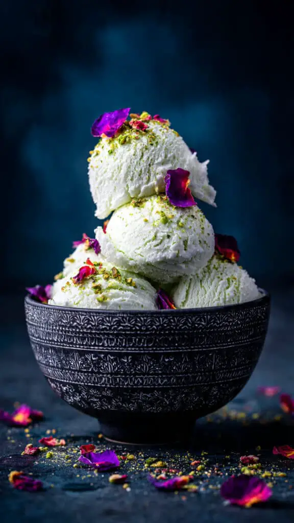 Cranberry and Pistachio Ice Cream