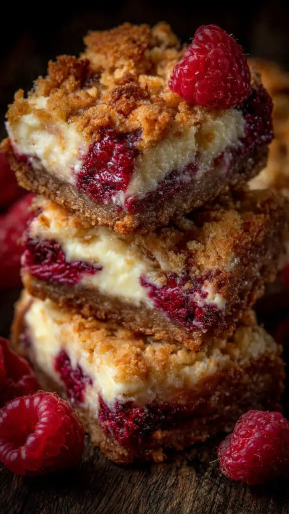 White Chocolate Raspberry Cheesecake Bars