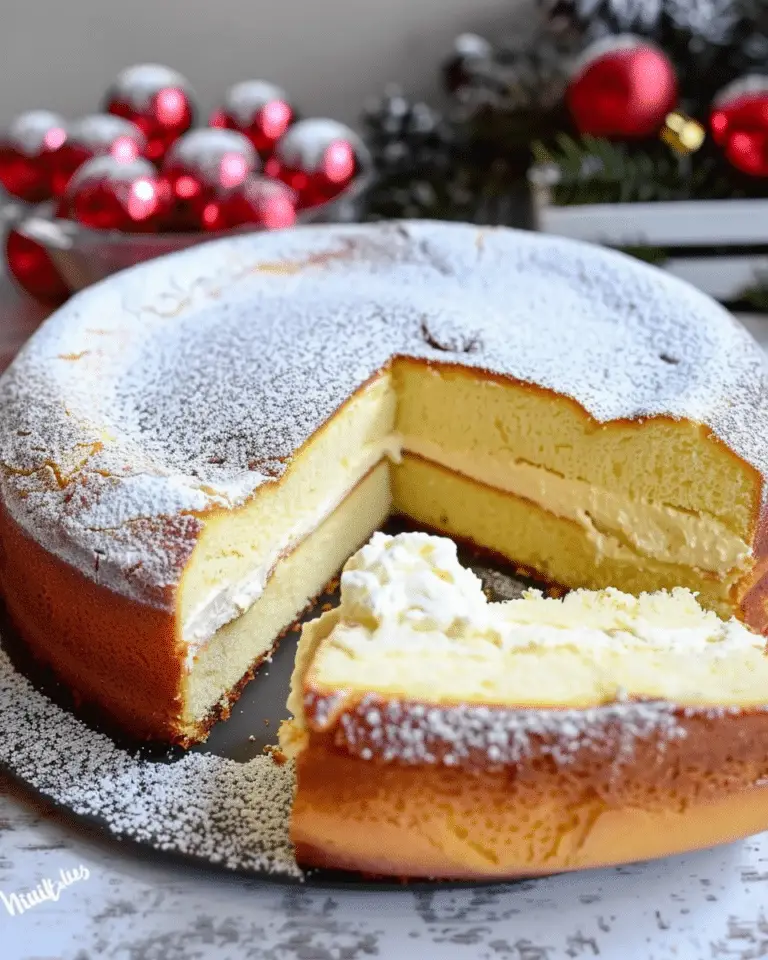 Diabetic Sugar-Free Christmas Milk Cake (3 Ingredients)