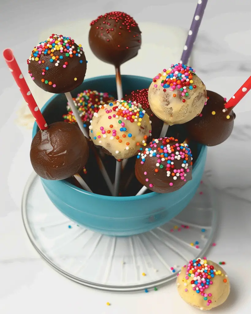 4-Ingredient Healthy Cake Pops (No Bake, Gluten-Free)