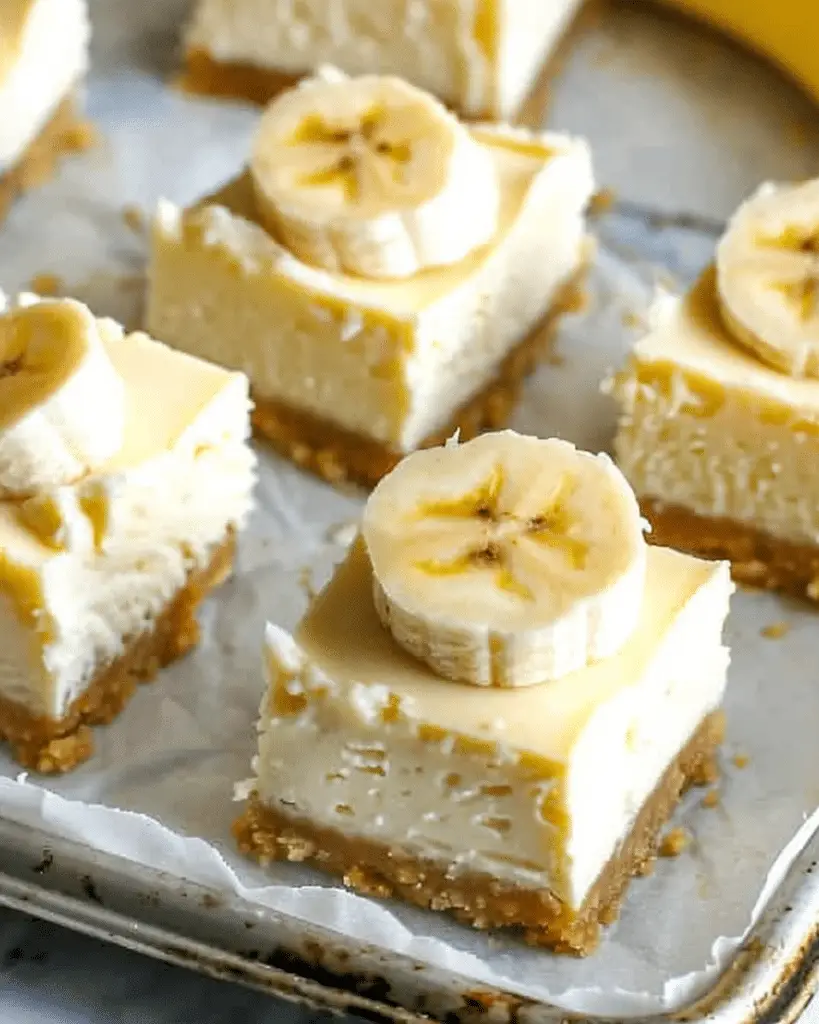 Banana Cream Cheesecake Bars