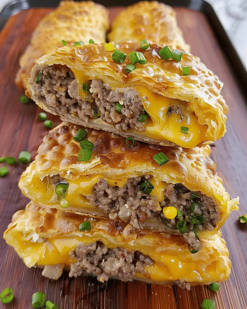 Cheeseburger Egg Rolls