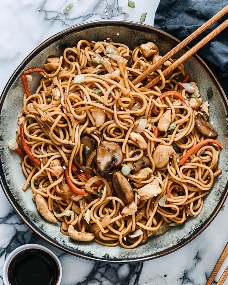 Chicken Chow Mein with the Best Chow Mein Sauce