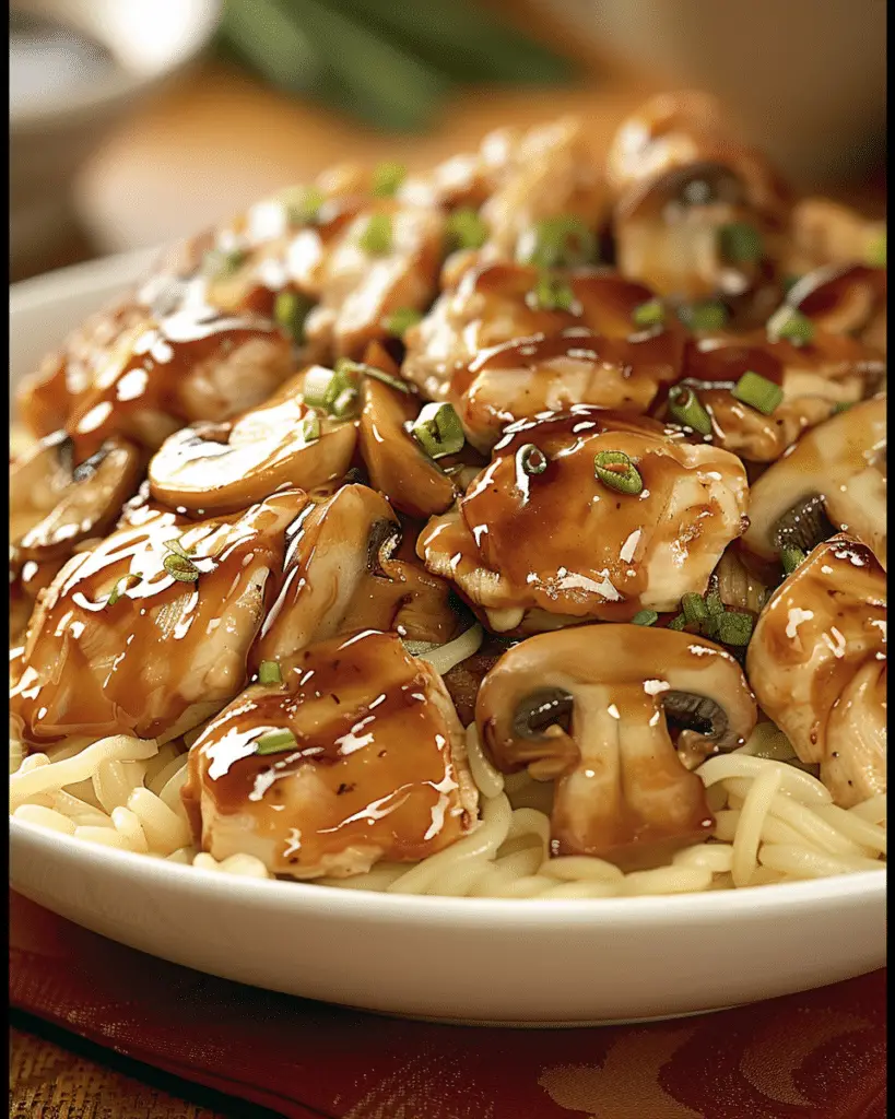 Chinese Chicken with Mushrooms