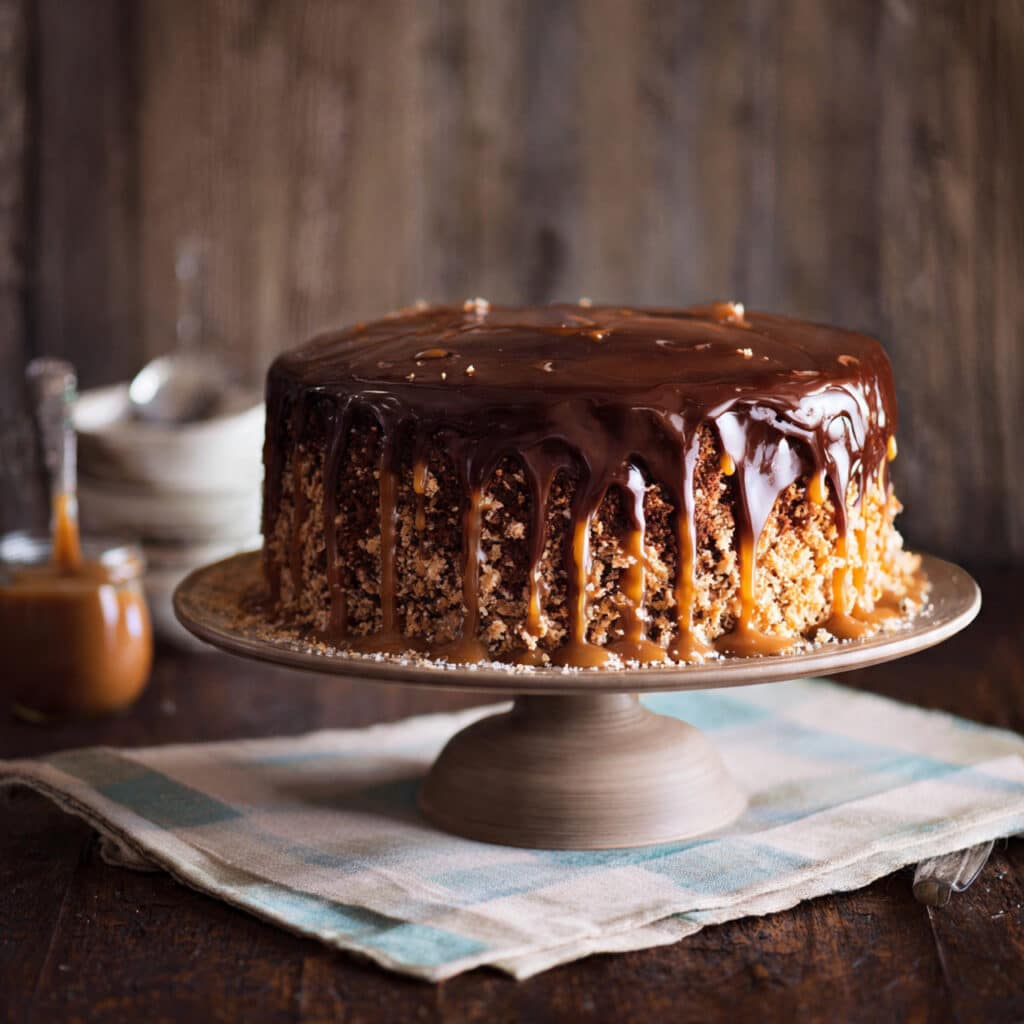 Chocolate Dulce de Leche Cake