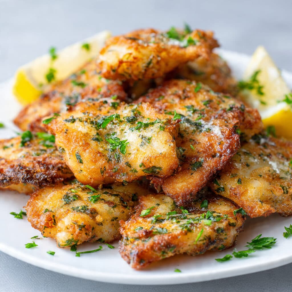 Cod Fish with Garlic Herb Butter