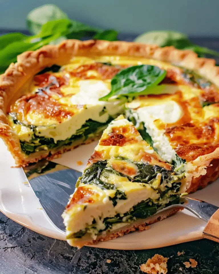 Cottage Cheese Spinach Quiche