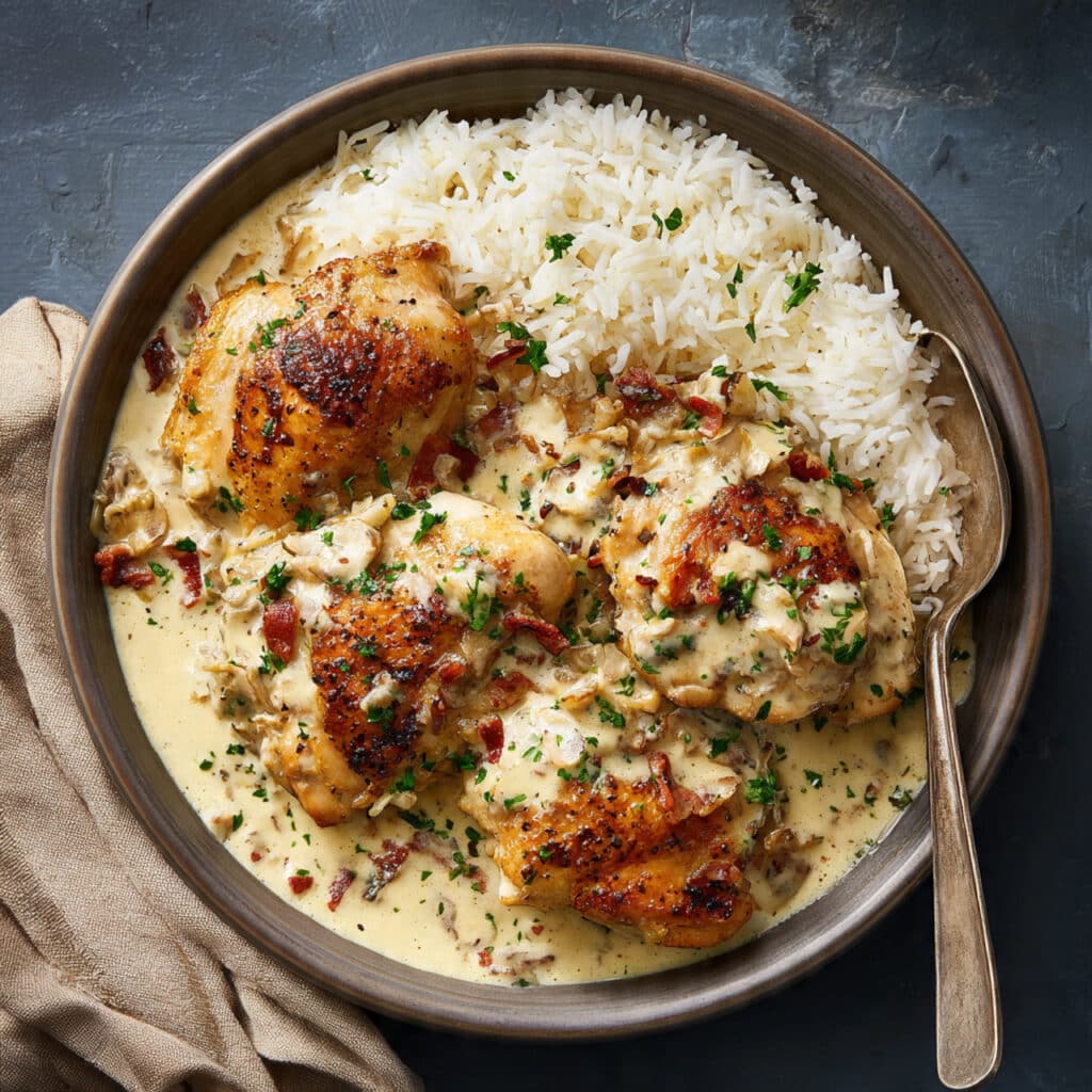 How To Make Creamy Garlic Chicken