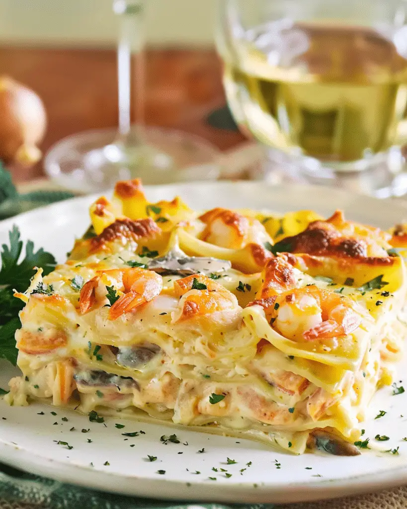 Creamy Seafood Lasagna
