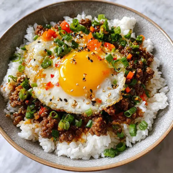 Korean Ground Beef Bowl