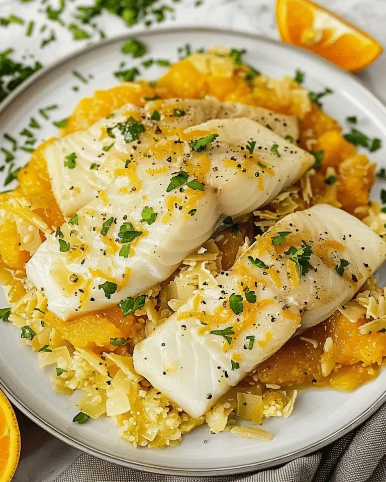 Fish Fillets in Orange Sauce