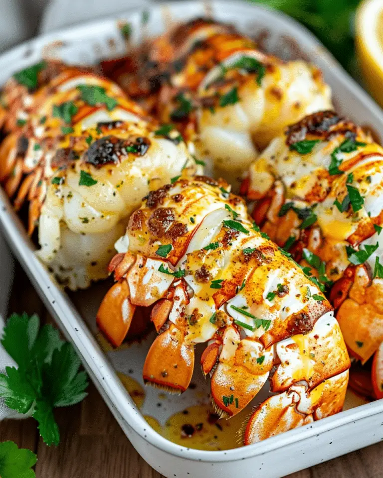 Garlic Herb Butter Lobster Tails