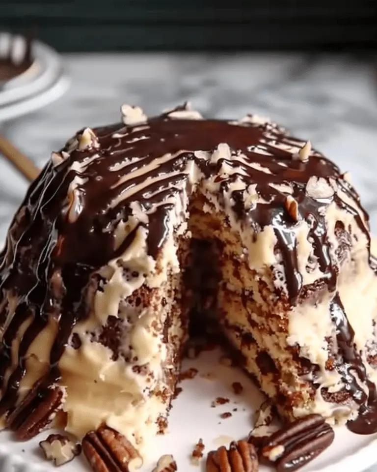 German Chocolate Pecan Pound Cake Delight