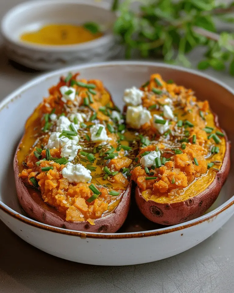 Golden Smashed Sweet Potatoes