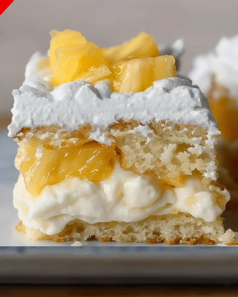 Hawaiian Pineapple Cake Delight