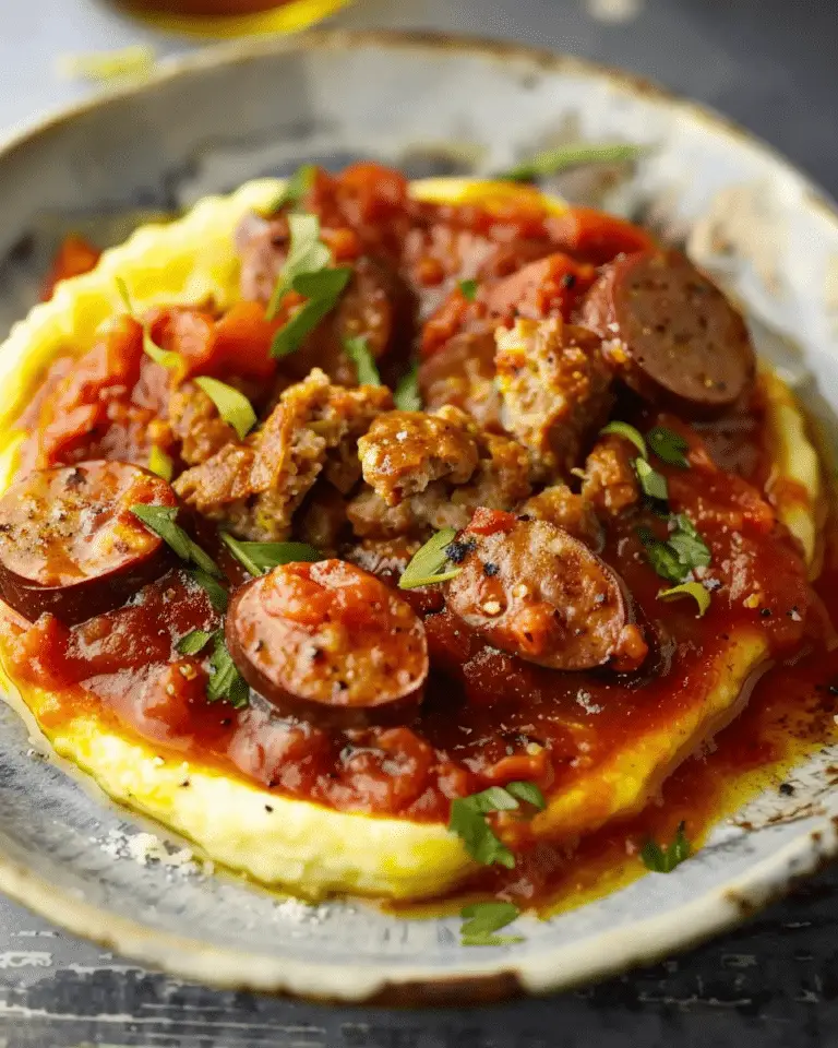 Italian Polenta with Sausage