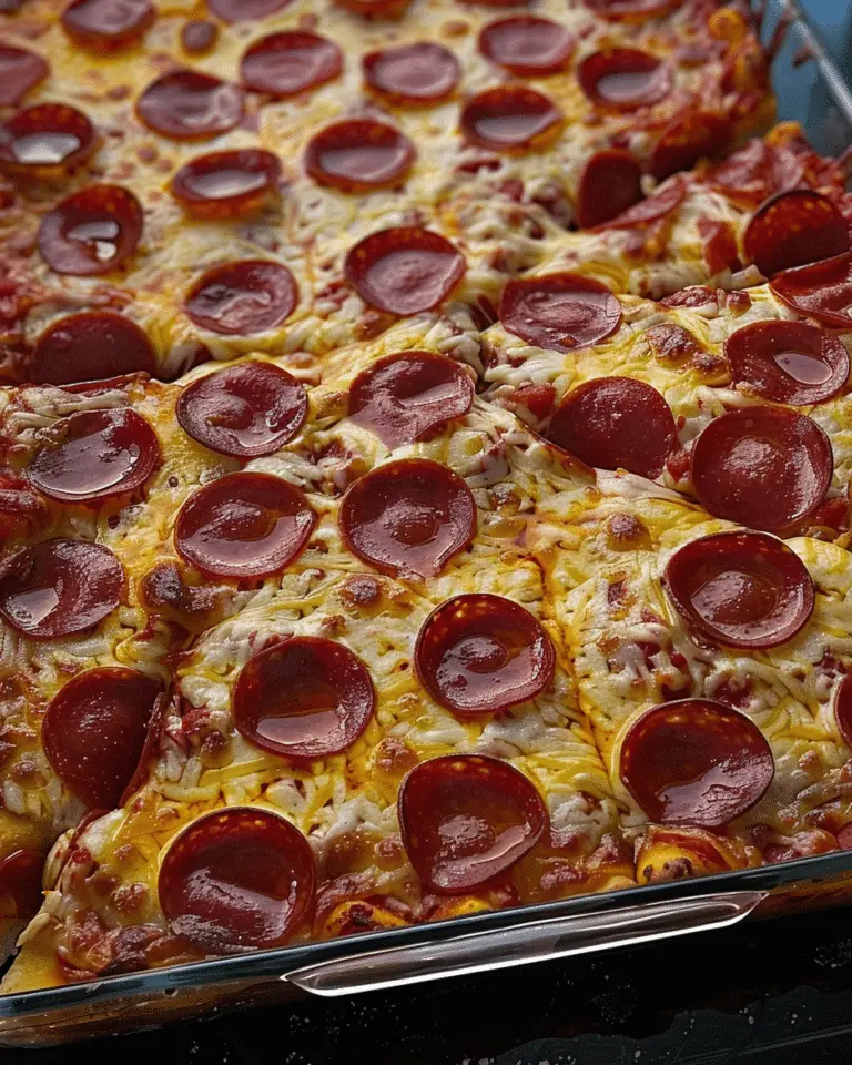 Keto Pepperoni Pizza Casserole