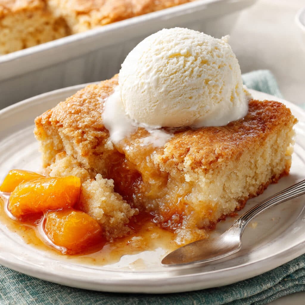 Lazy Man’s Peach Cobbler