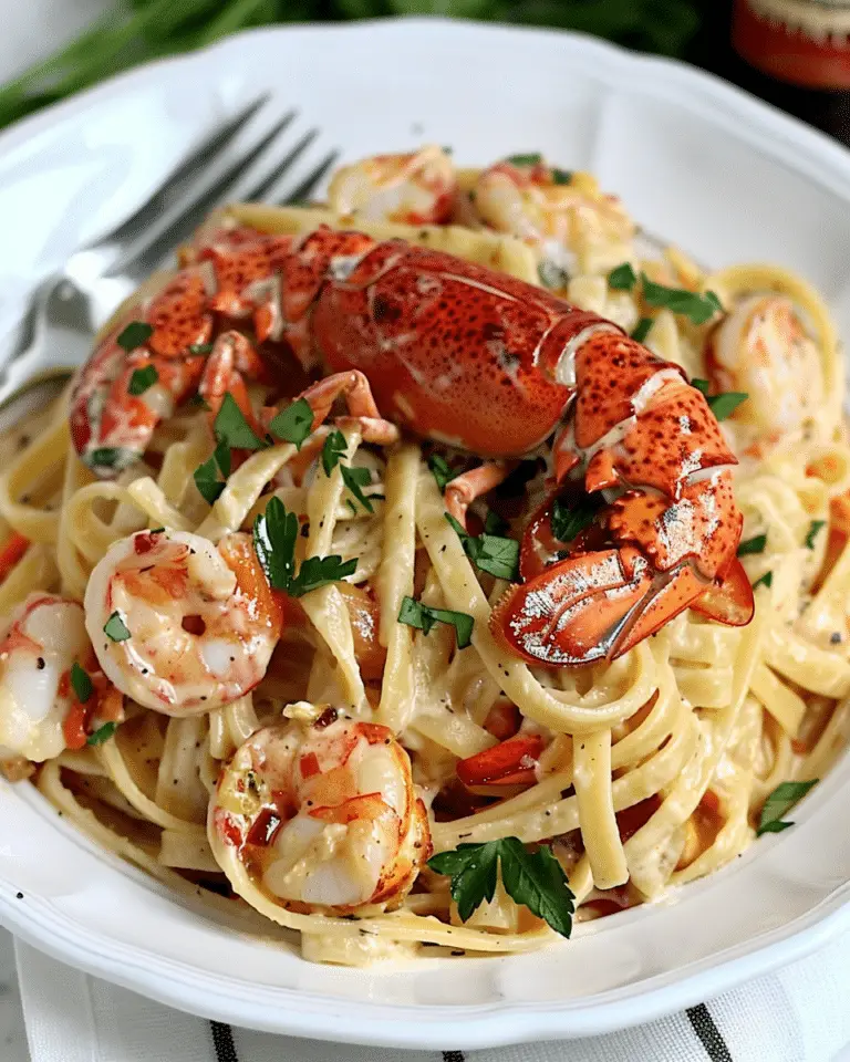 Lobster & Shrimp Alfredo Tagliatelle
