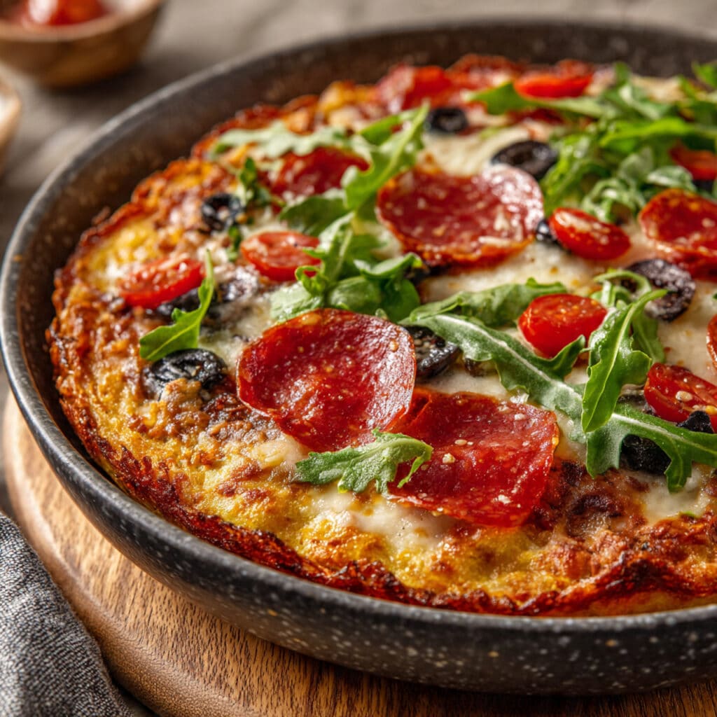 How To Make Low Carb Crustless Pizza Bowl