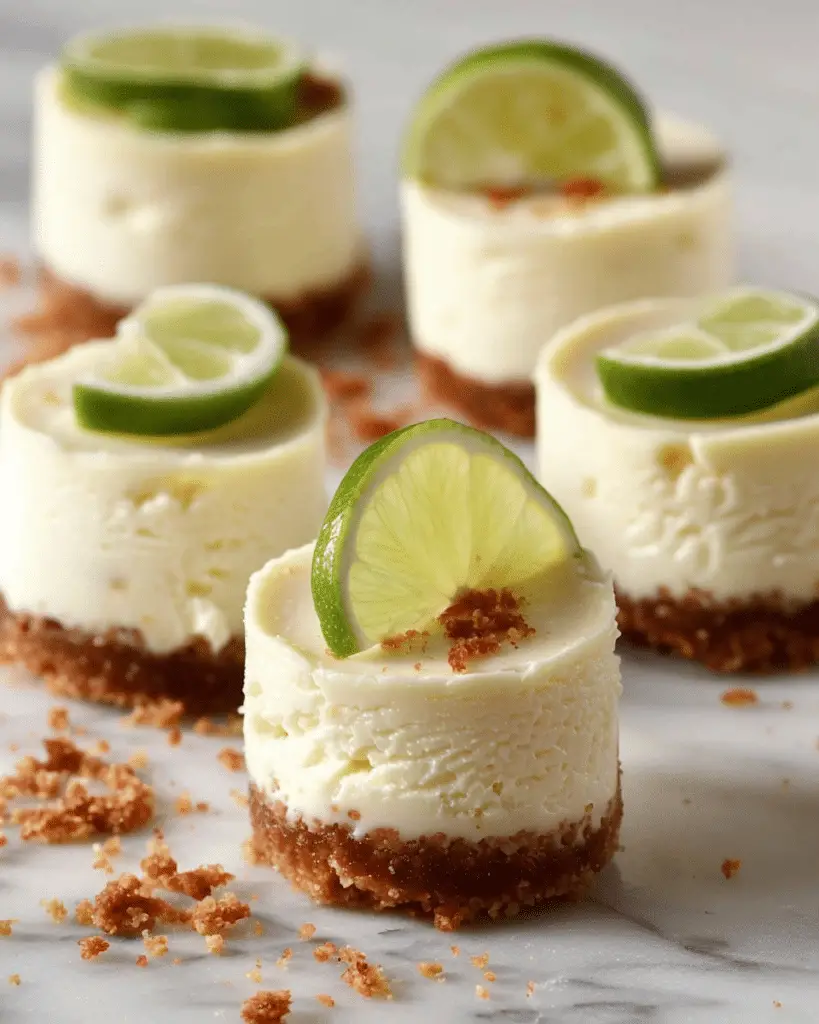 Mini Key Lime Cheesecakes