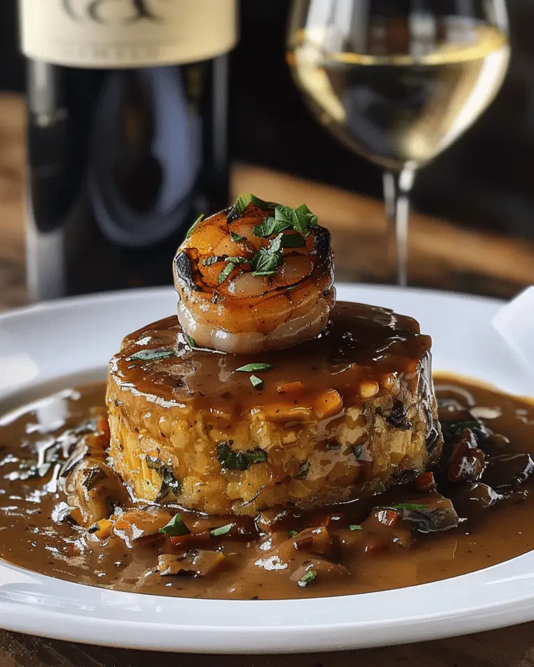 Mofongo Stuffed with Criollo Shrimp