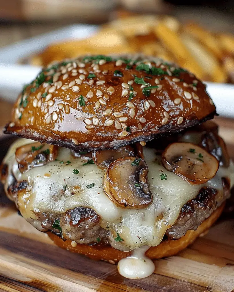 Mushroom Swiss Burger
