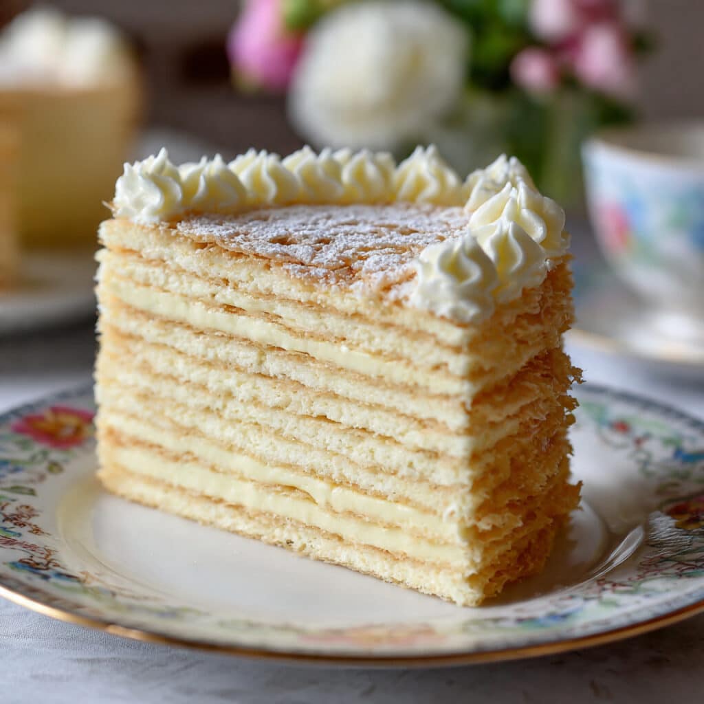 No-Bake Ice Box Custard Cake