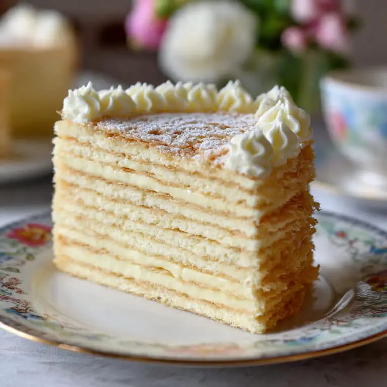 No-Bake Ice Box Custard Cake