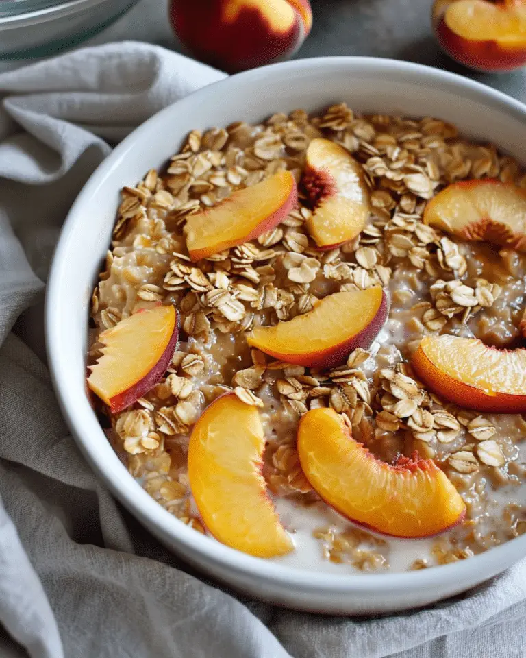Peach Baked Oatmeal