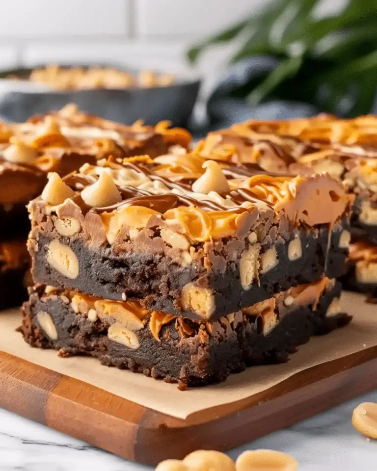 Peanut Butter Stuffed Brownies