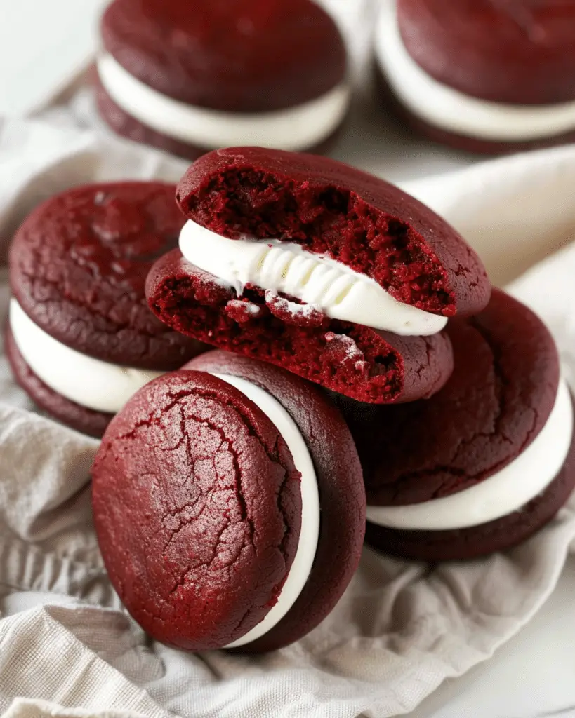 Red Velvet Whoopie Pies