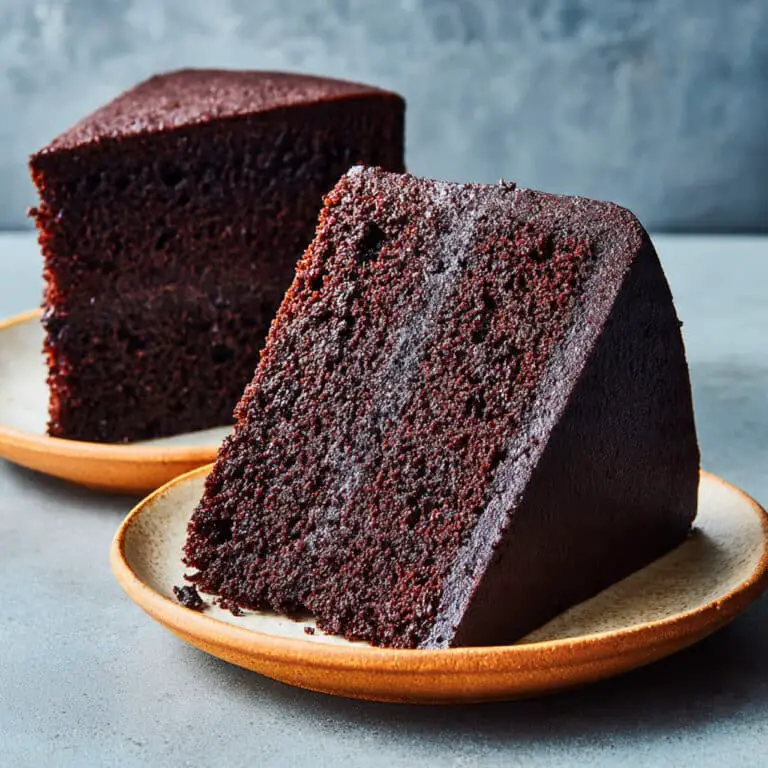 Rich Double Chocolate Cake with Moist Ganache Filling