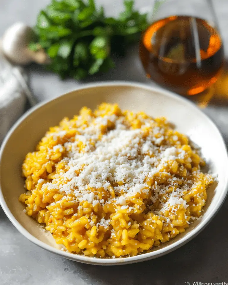 Simple Italian Saffron Risotto Recipe (Risotto Milanese)