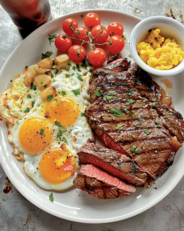Steak and Eggs Plate